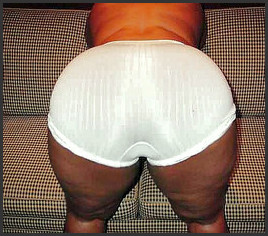 Big Black Mamas Panties - Huge and fat black asses in panties, home... Picture #1